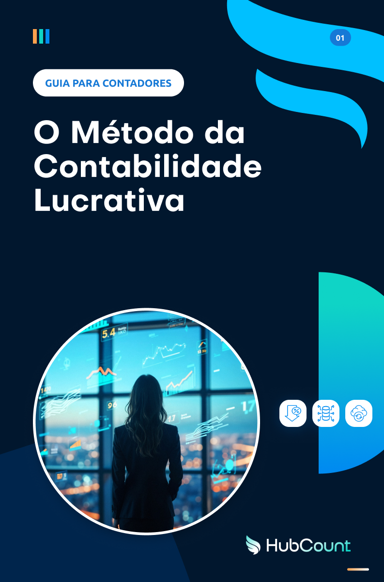 Capa do e-book O Método da Contabilidade Lucrativa na tela de um tablet